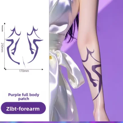 رومي الوشم ملصق Dmon هنتر لعب الأدوار ملصقات الوشم شخصية التحول ملصقات هالوين الطرف الديكور الدعائم