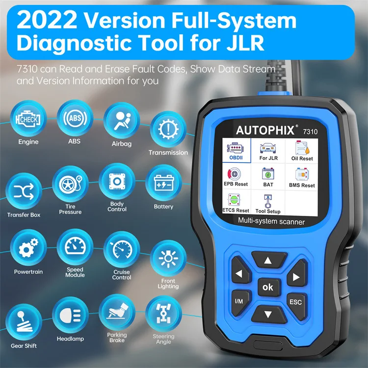 Autophix 7310 Full System Maintenance Reset Tool for Jaguar Land Rover Newest Software Version  for Cars II Diagnostic Tool