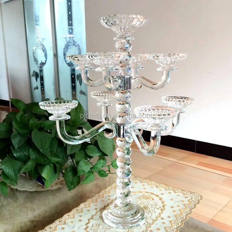 Cheap Crystal Candelabra for Wedding Table Centerpieces