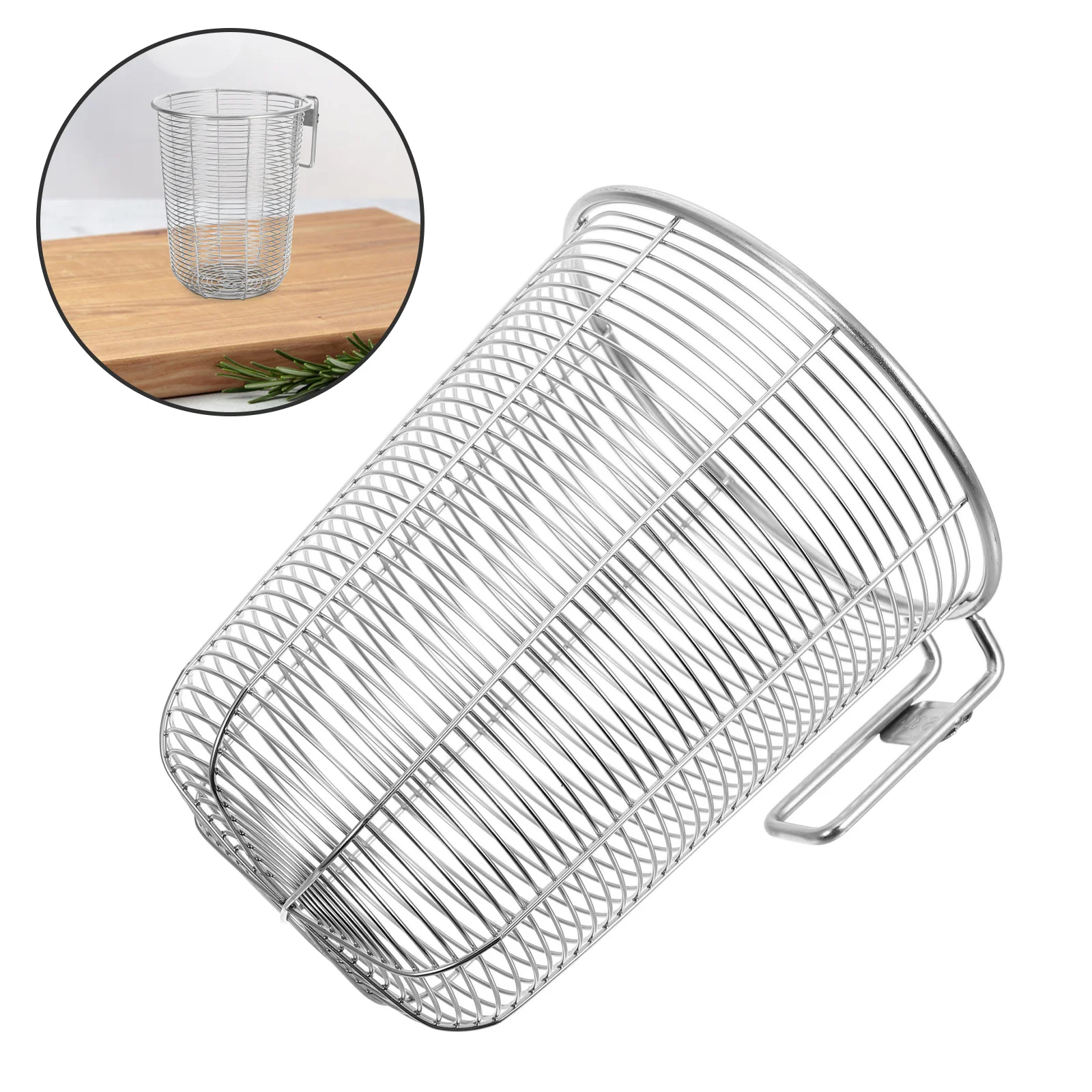

Stainless Steel Hot Pot Strainer Mesh Basket Large Capacity Handle Skimmer Spoon for Noodles Frying Cooking Colander Filter