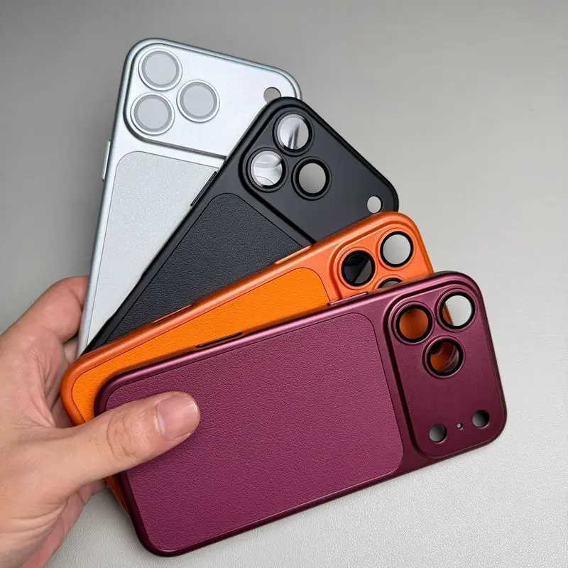 Coque pour iPhone 17 Pro Max, Coque pour iPhone 17 Pro, Coque pour iPhone 11 12 13 14 15 16 Pro Max 18, Coque en cuir, Protection, Coque arrière en cuir mat