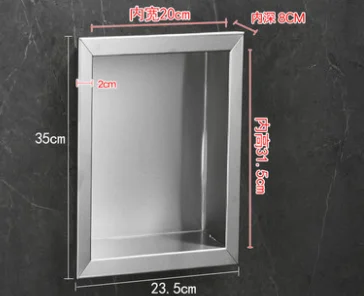 

Concealed Embedded Wall Cabinet In Shower Room Niche Stainless Steel Wall Cabinet In Hotel Bathroom Black Storage Cabinet