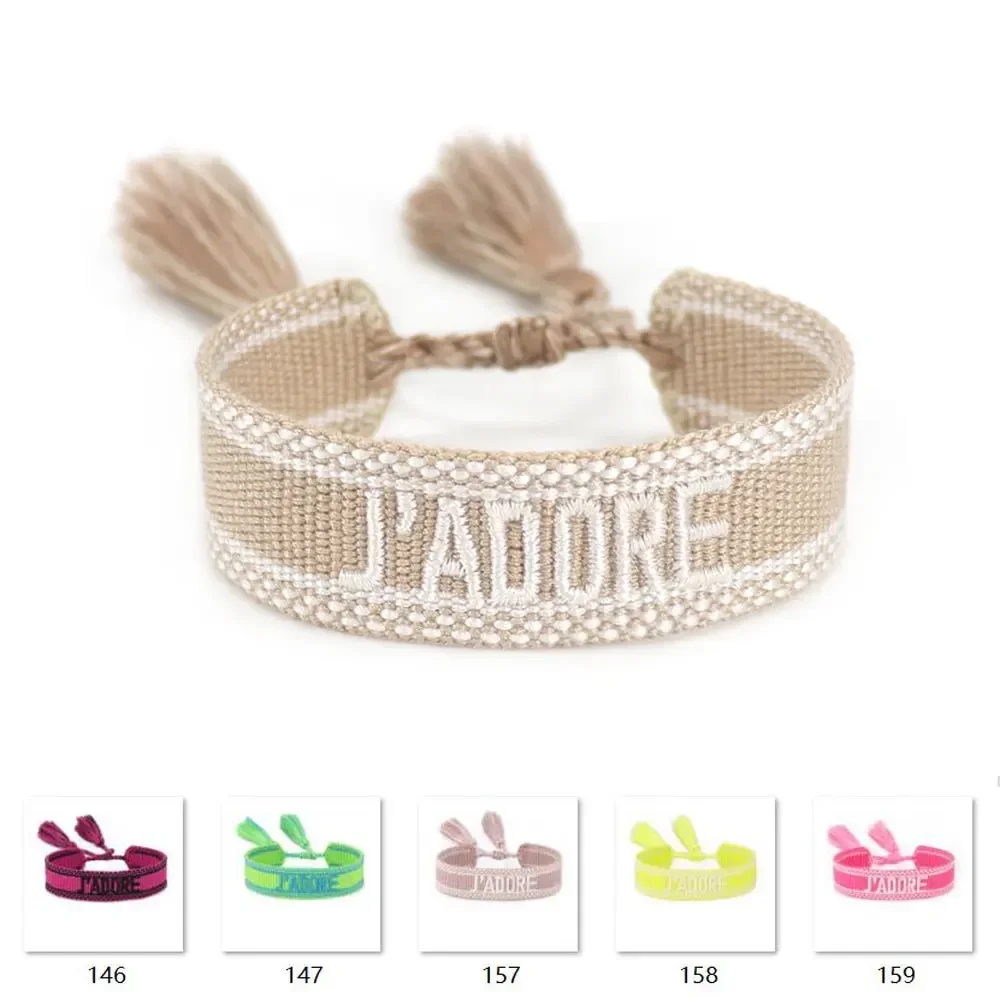 New JADORE Bohemian Love Bracelet Fashion Personalized Embroidery Wrist Knitted Hand Jewelry Retro Fashion Couple Gift