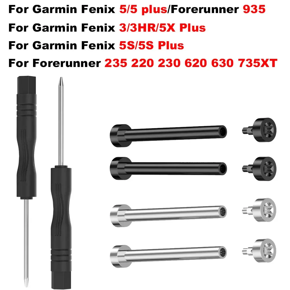 15 20 22 26mm Watchband Connector Rod Screw for Garmin Fenix 3 5X 6 5S Forerunner 935 735XT 230 220 Connecting Bar Screwdriver