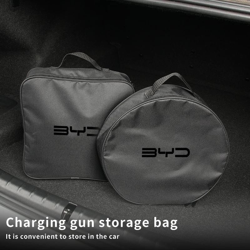 EV Car Charging Cable Storage Box Electric Vehicle Charger Cables Carry Bag For BYD M6 G3 G5 T3 13 F3 F0 S6 S7 E5 Tang Song Qing