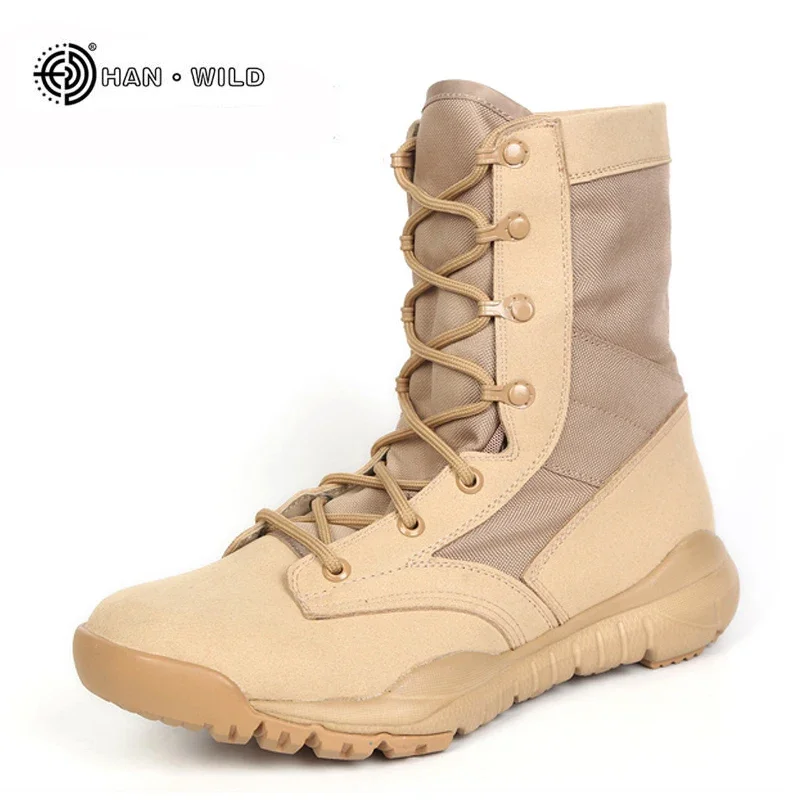 2024 Men Tactical Boots Winter Leather Ankle Boots Summer Desert Safety Shoes Men\'s Footwear Combat Boots