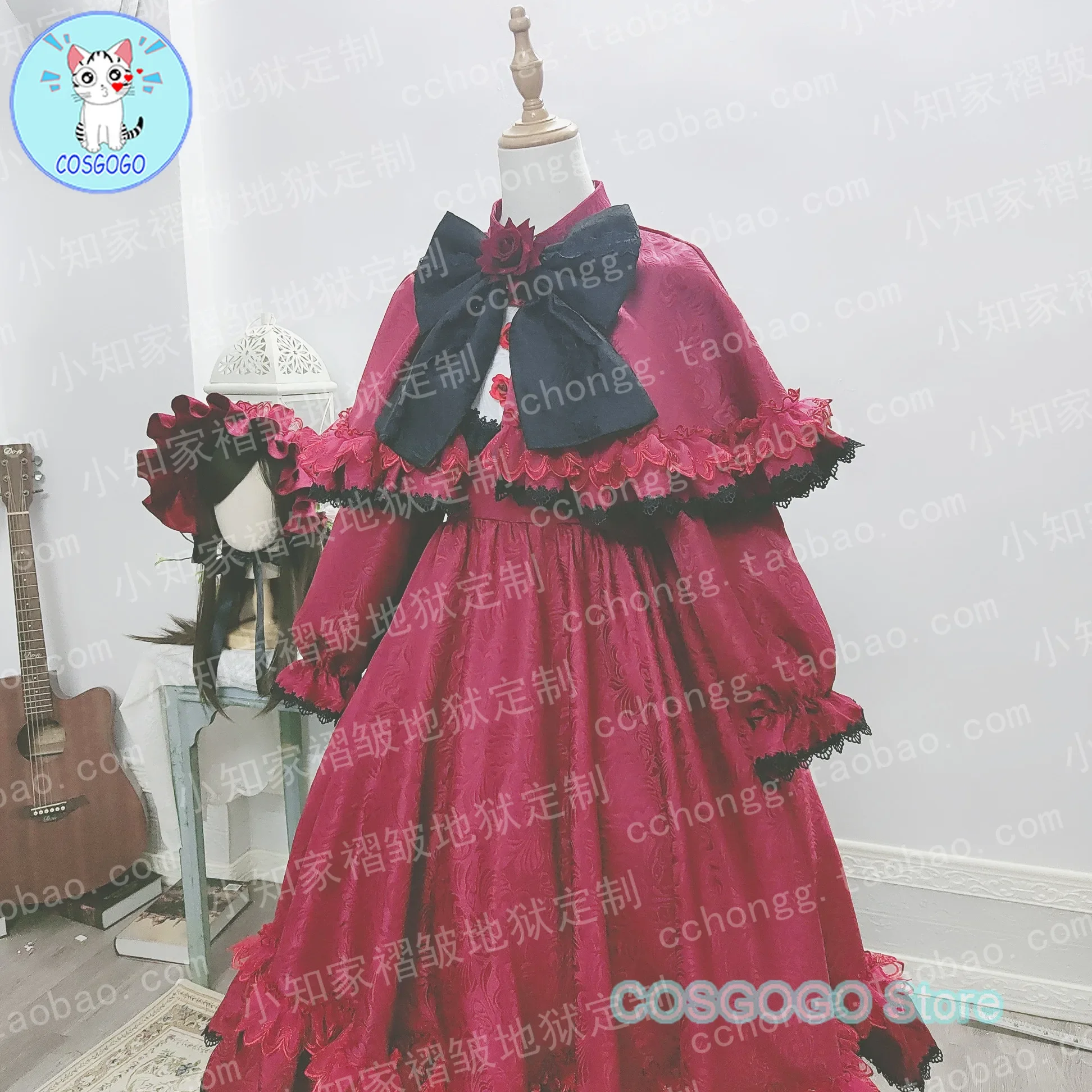 [Customized] Anime Rozen Maiden Reiner Rubin /Shinku Cosplay Costume Halloween outfits Women Anime Dress