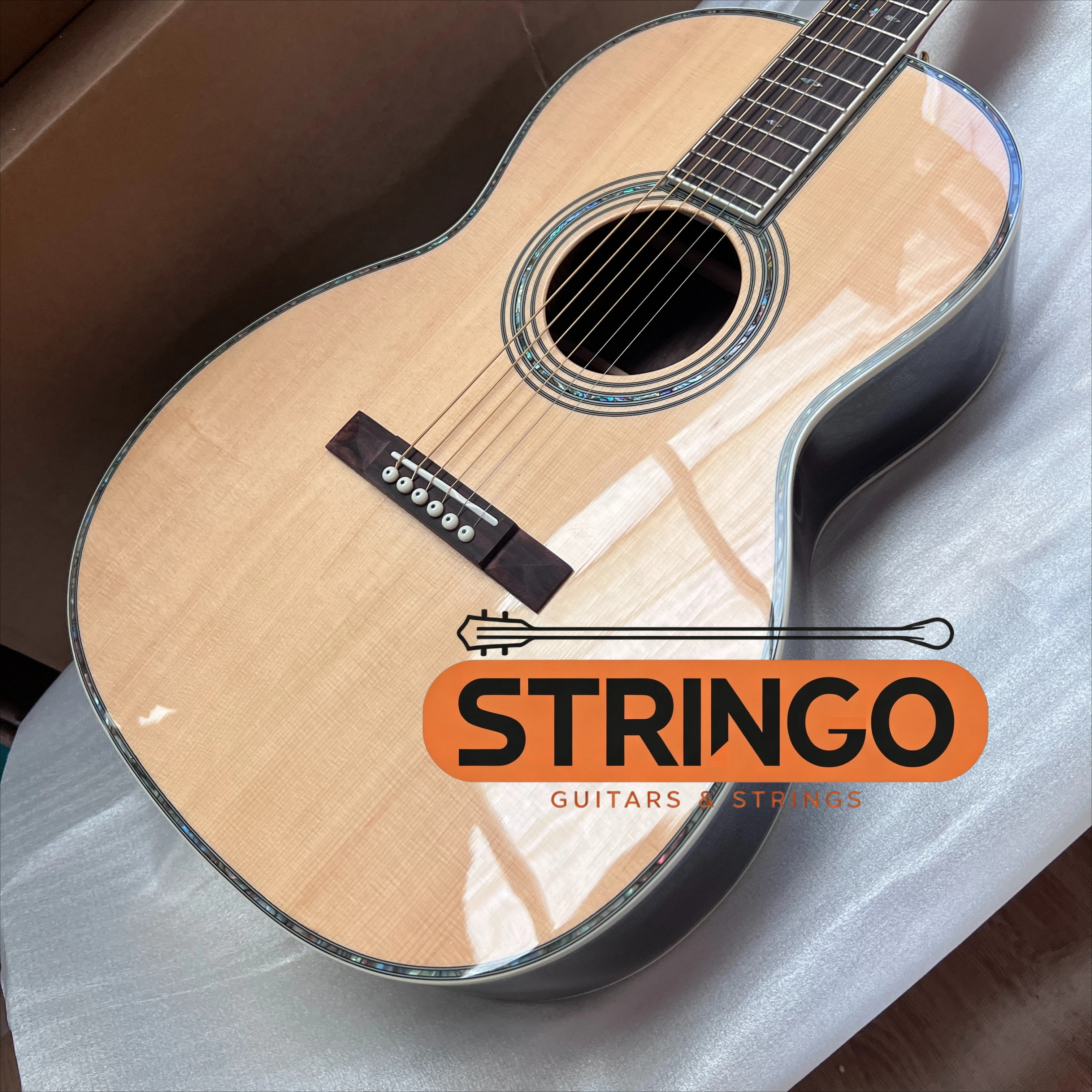 00042 Body Acoustic Folk Guitar Spruce Top Rosewood Back Side Abalone Inlay Fingerstyle Guitar Free Ashipping Hot Sale