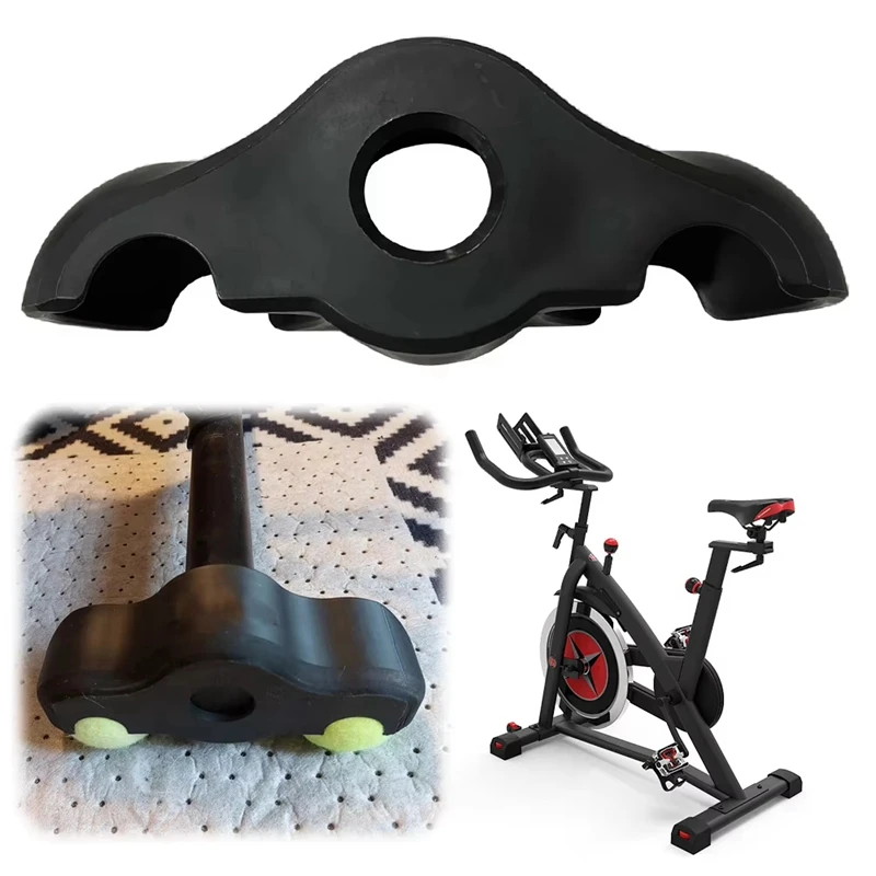 Almohadillas para pies de entrenamiento de ciclismo NALFI, absorbentes de golpes, adaptadores de pies basculantes a presión para ciclismo interior, pies basculantes para entrenador de bicicleta inteligente