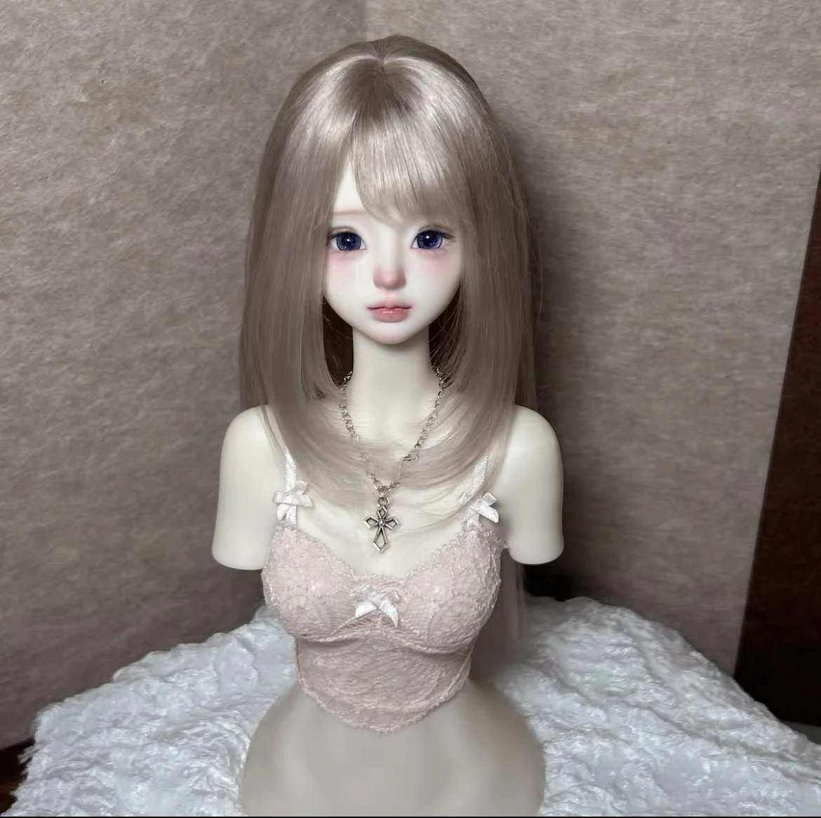 인형용 헤어 BJD 액세서리 레이디 스타일 인형 가발, 모헤어 1/6 1/4 1/3 BJD 가발 무료 배송