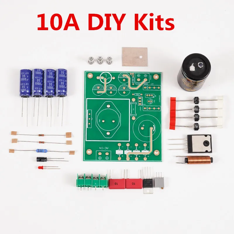 Позолоченный линейный регулятор тока 5A /10A LM317 MJ15025, плата питания с низким уровнем шума, высокая стабильность, низкое внутреннее сопротивление