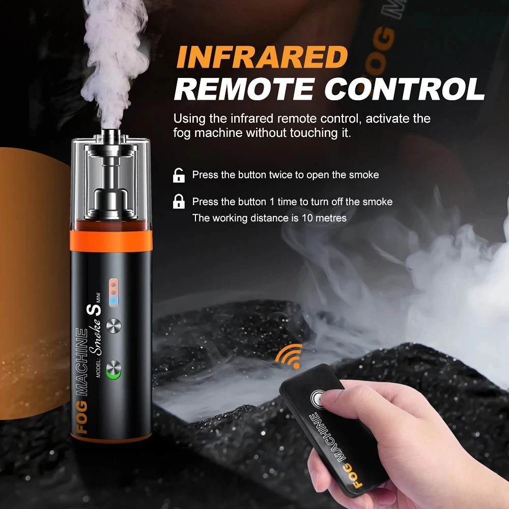 LENSGO Smoke S MINI 15W Dry Ice Smoke Machine Photography Handheld Portable Powerful Fog Machine Effects