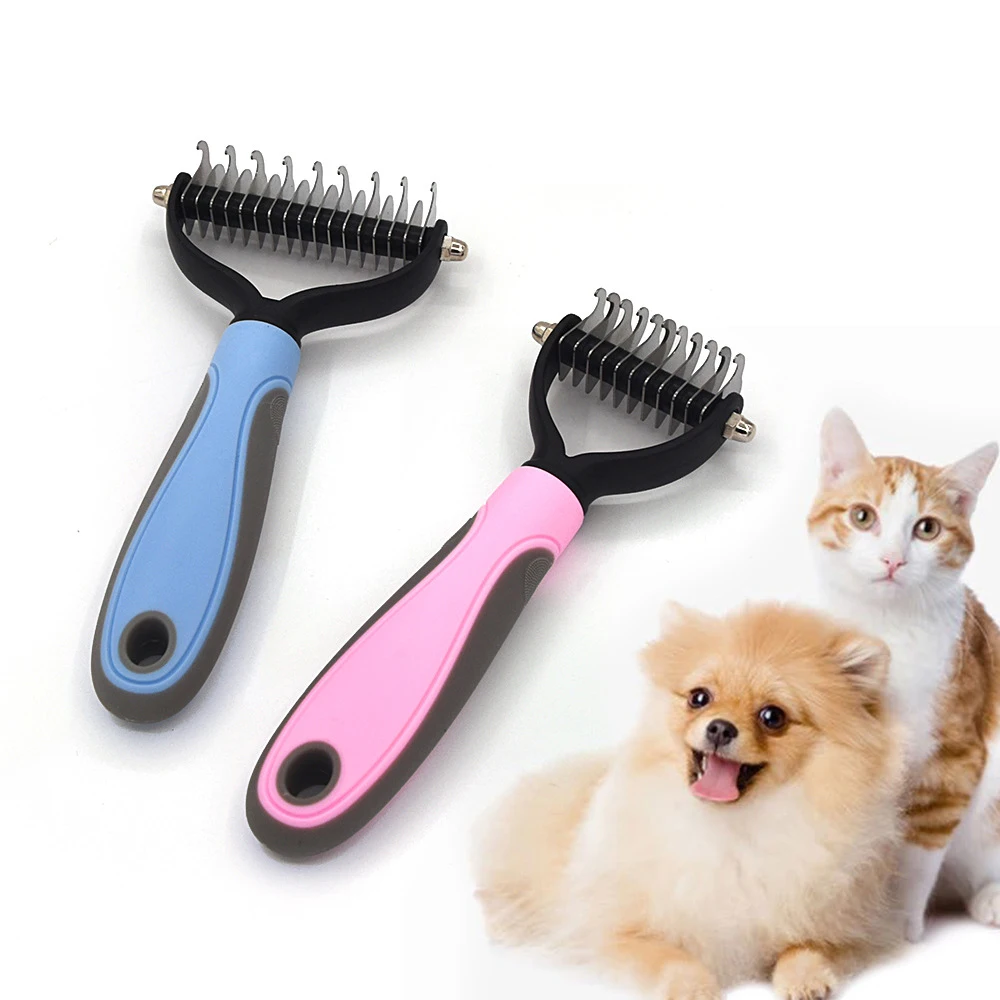 Pet Hair Removal Comb Cat Dogs Long Hair Short Hair Pet Grooming Care Brush Trimming Dematting Brush Grooming Tool Pet Accessory