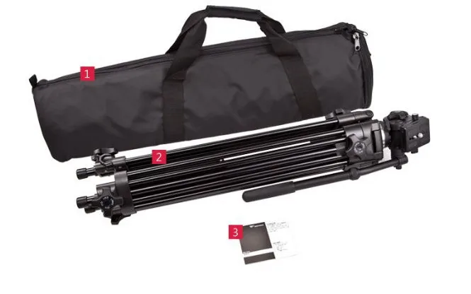 المهنية DV DSLR كاميرا فيديو ترايبود السائل رئيس ل 5D مارك III IV 5DS 6D D600 D750 D810 D810A D4 D5
