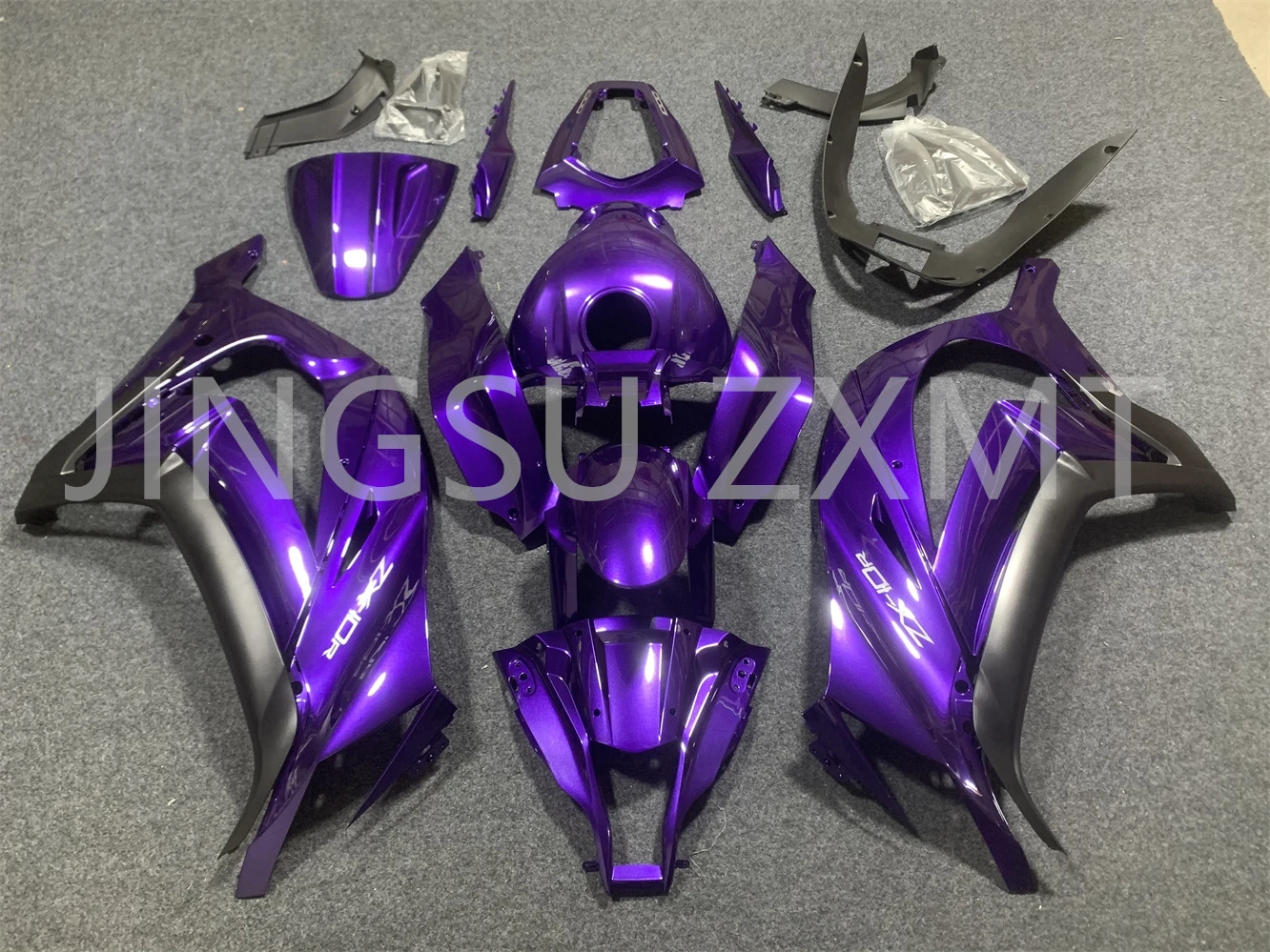 Motorcycle fairing fits ZX-10R 11 12 13 14 15 years -10R 2011 2012 2013 2014 2015 Fairing purple black motorcycle housing