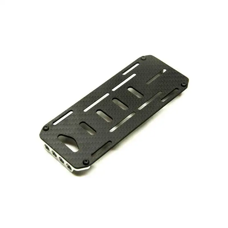Zufällige Muster Kohlefaser Batterie Montage Tablett Platte für Axial SCX10 1/10 RC Crawler Auto" – Detail 4
