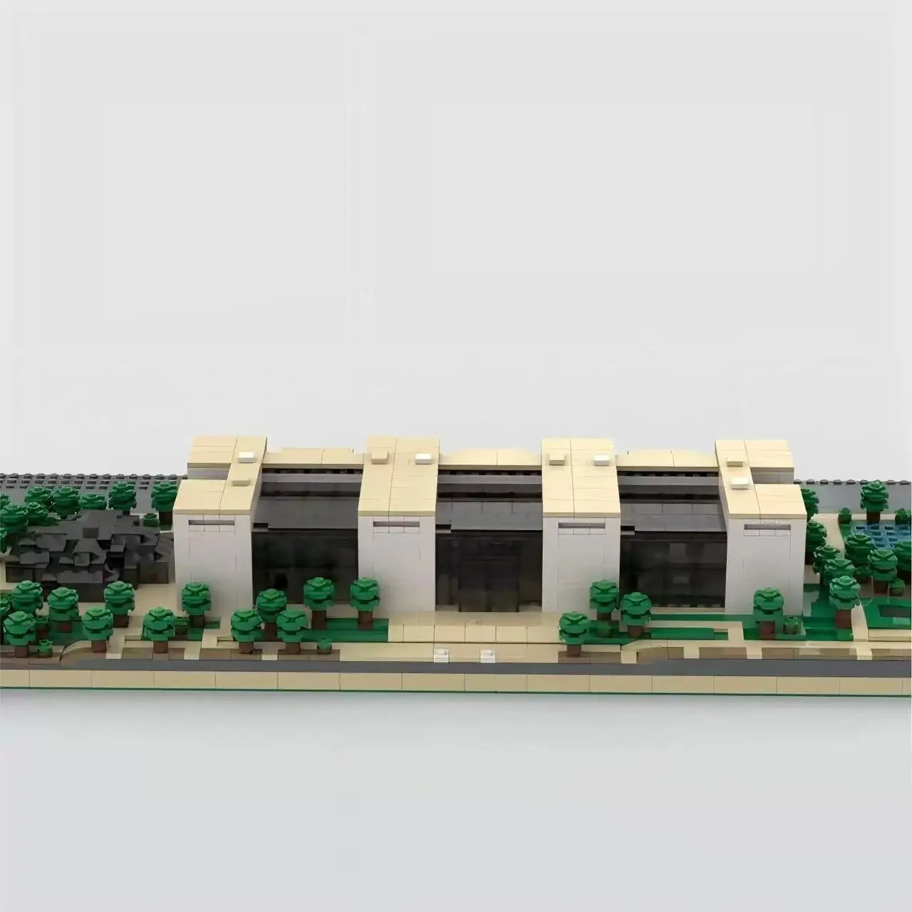 MOC National Aerospace Museum Bouwstenen Collectie Memorial Hall Architectuur Huis DIY Bakstenen Voor Kinderen Verjaardagscadeautjes
