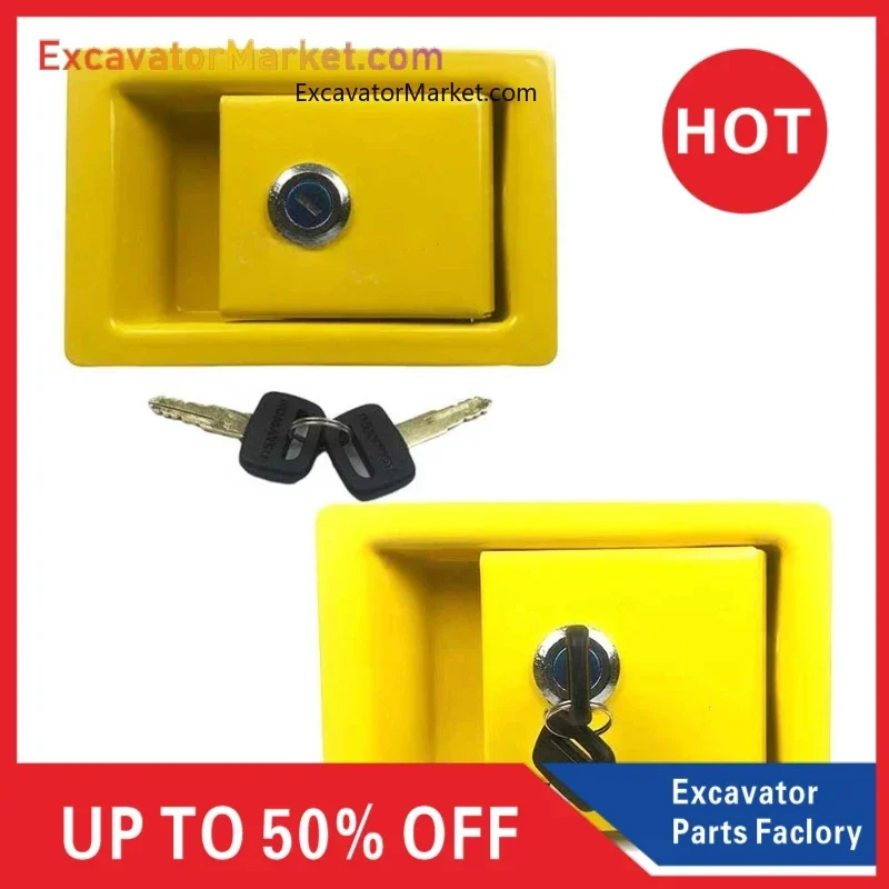 

Excavator Hydraulic Pump Side Door Lock For Komatsu Pc130 200 220-7-6-8 Side Door Lock Lock Cylinder Accessories Excavator Parts