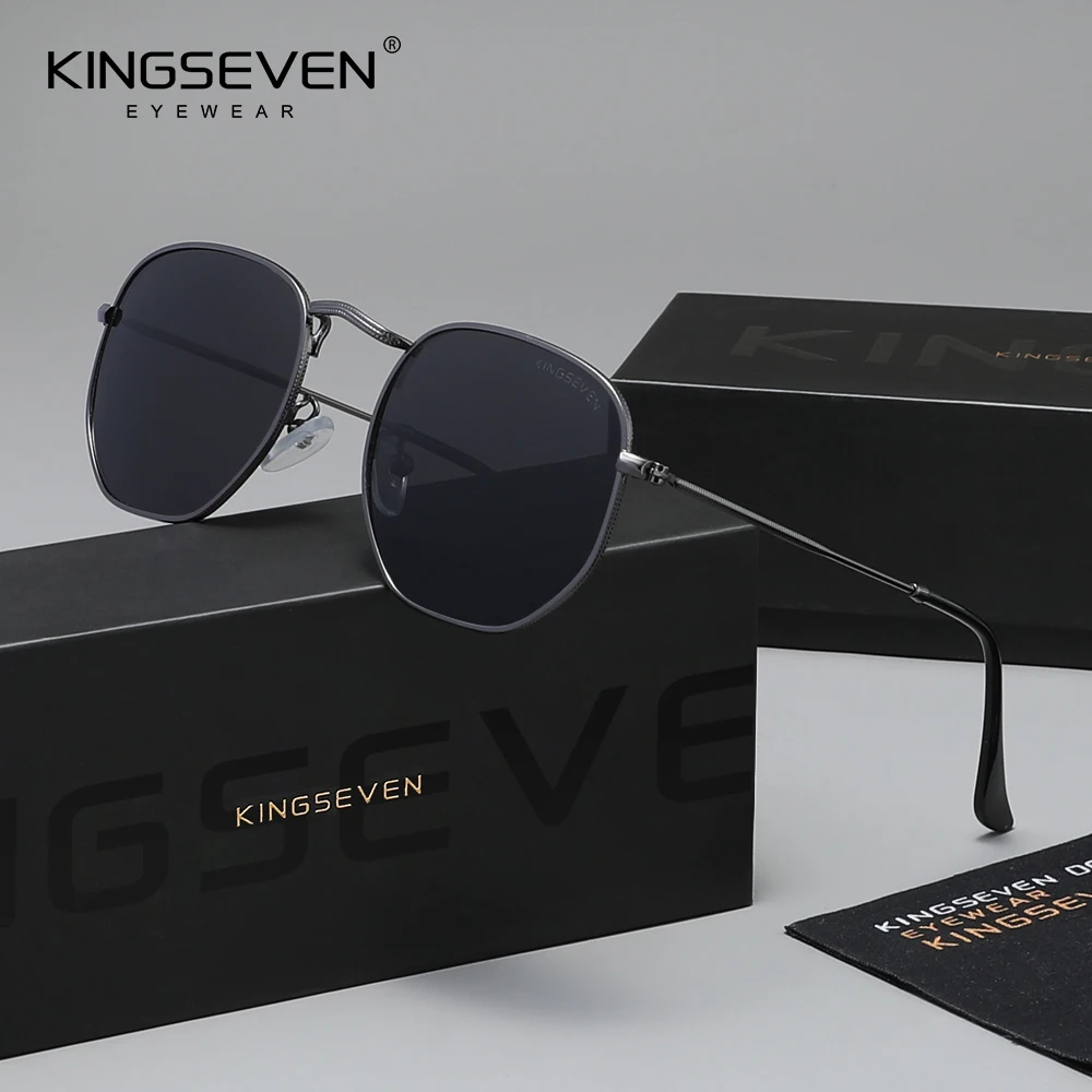 KINGSEVEN  Polarized Sunglasses Men Driving Fishing Brand Designer UV400 Eyewear Light Weight for Lady