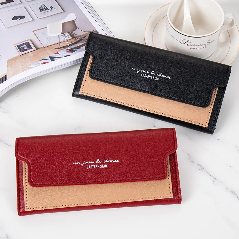 2022 New Fashion Women Wallets Leather Hasp Wallet Women's Long Design Purse Clutch Women Lady Wallet Phone Pocket Cartera Mujer