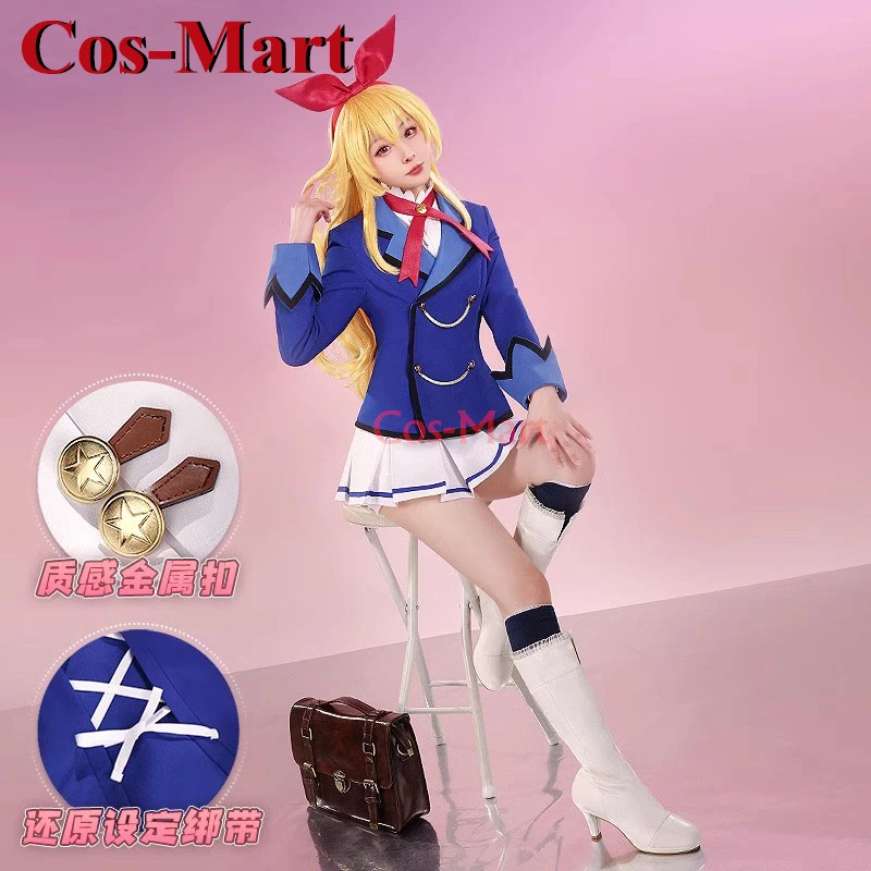 

Cos-Mart Anime Aikatsu! Series Hoshimiya Ichigo Cosplay Costume Sweet Lovely School Uniforms Activity Party Role Play Clothing