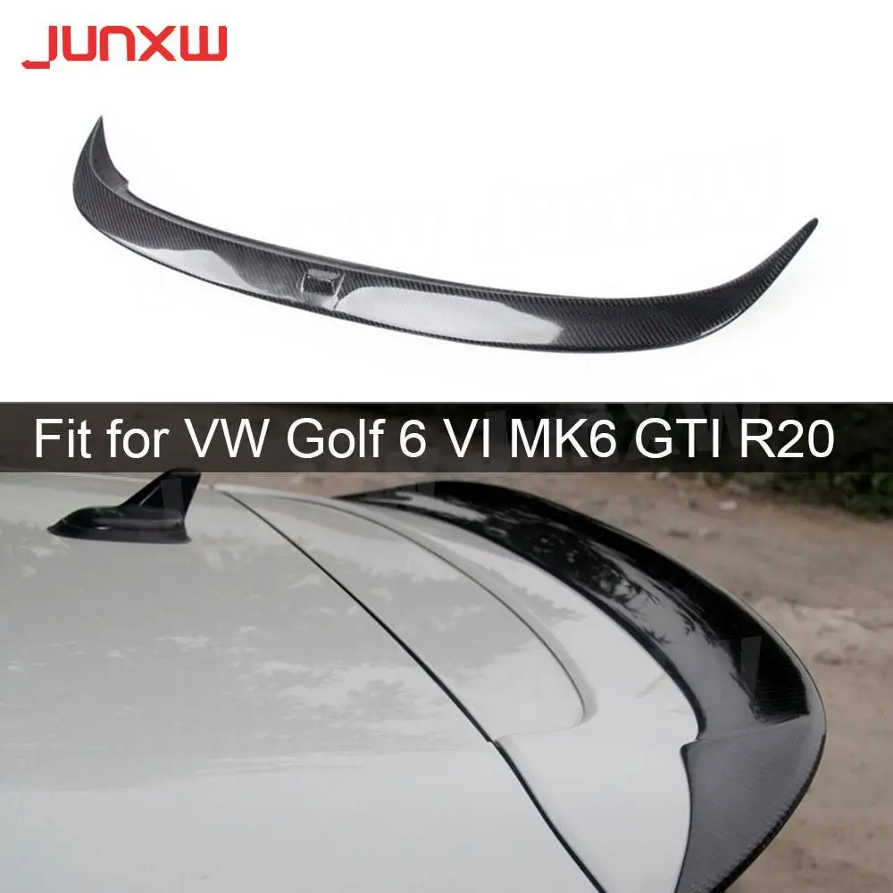 

Carbon Fiber/ FRP Rear Roof Spoiler Wing for Volkswagen VW Golf 6 VI MK6 GTI R20 Rear Spoiler 2010-2013 Non For Standard