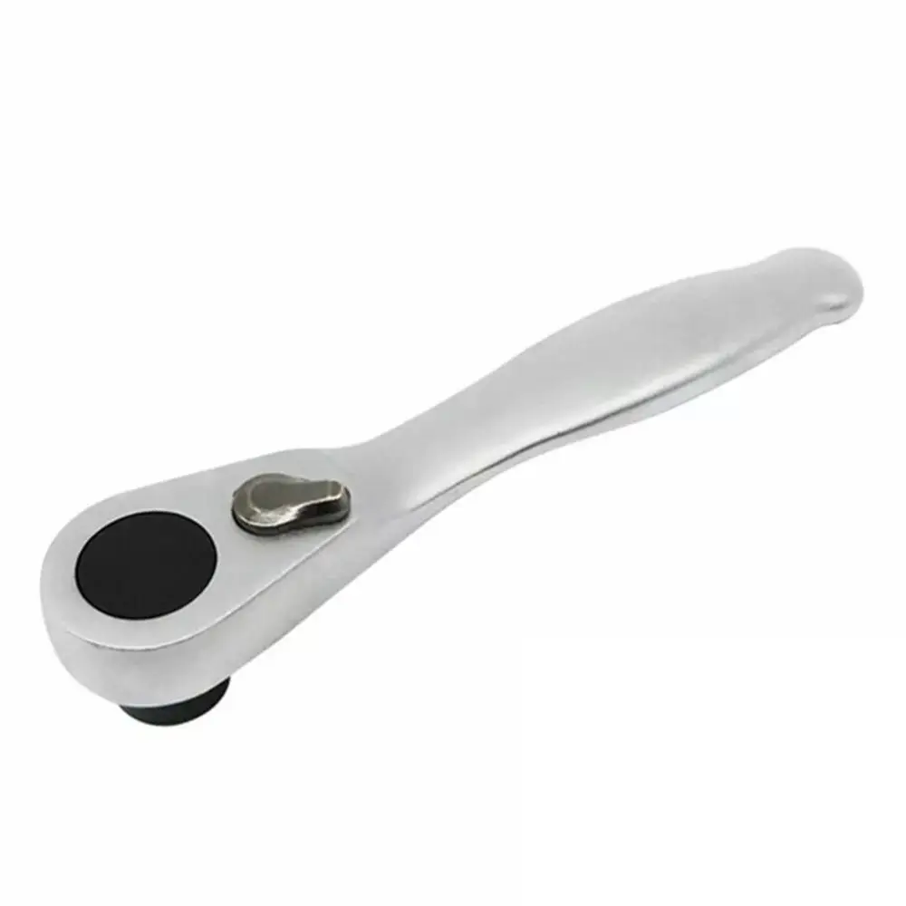 

72 Teeth Mini Ratchet Wrench Socket or Bit Holder Quick Release 1/4 Drive Ratchet Handle Wrench Reversible Design