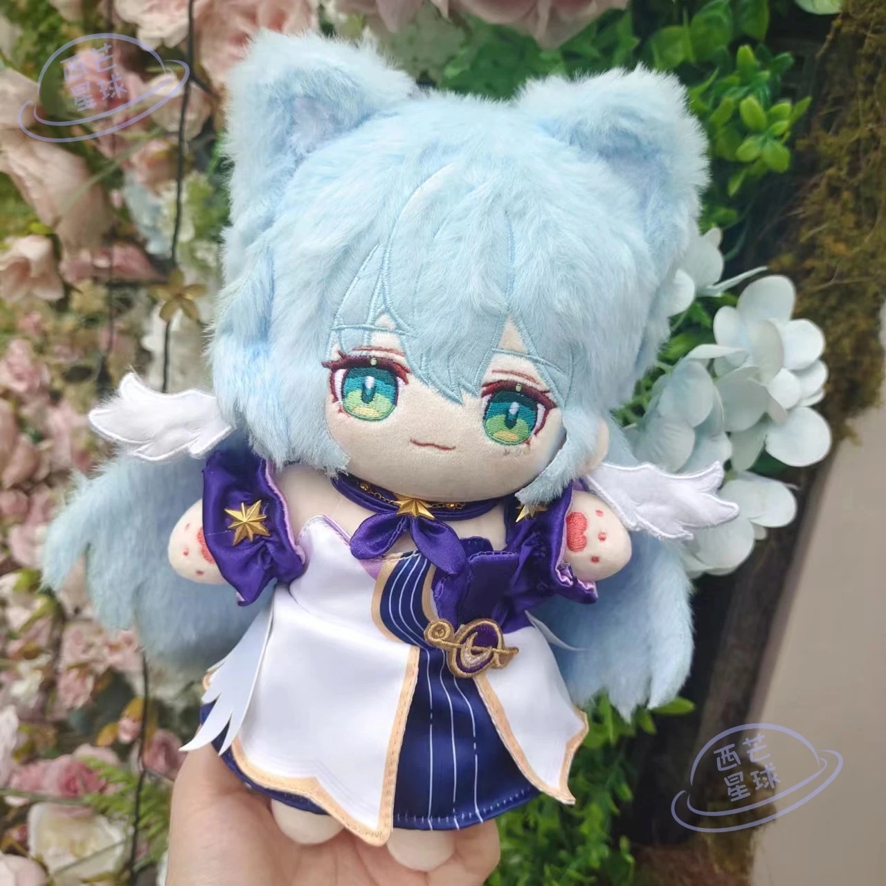 Anime Honkai: Star Rail Robin Cosplay Cartoon Fluffy Dolls Normal Body Dress UP Clothing Mascot Stuffed Toys Ornament Dango Gift