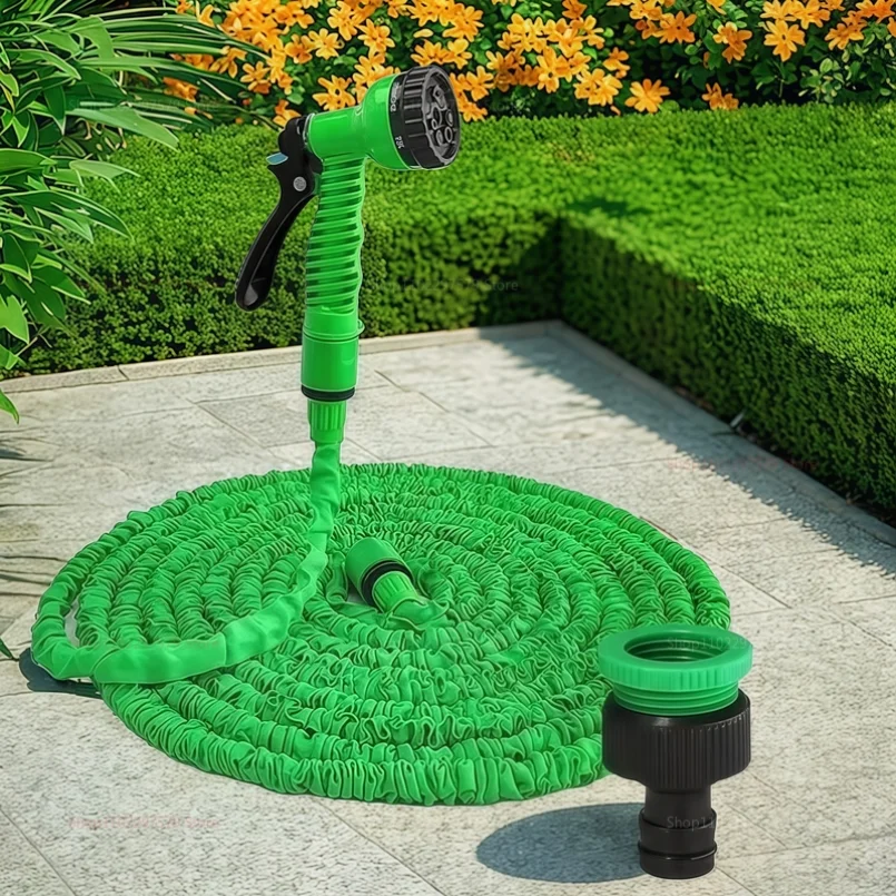 Garden Watering Hose High-Pressure Car Wash Hose Expandable Magic Hose Pipe Home Multi-Function Gardening Cleaning Water Sprayer