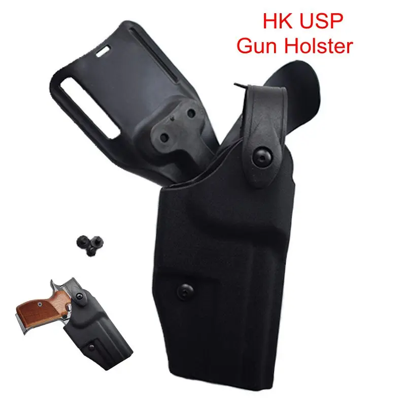 

Military Tactical Quick Drop Gun Holster HK USP Airsoft Waist Holster Belt Carry Case Molle Pouch Protection For Hunting