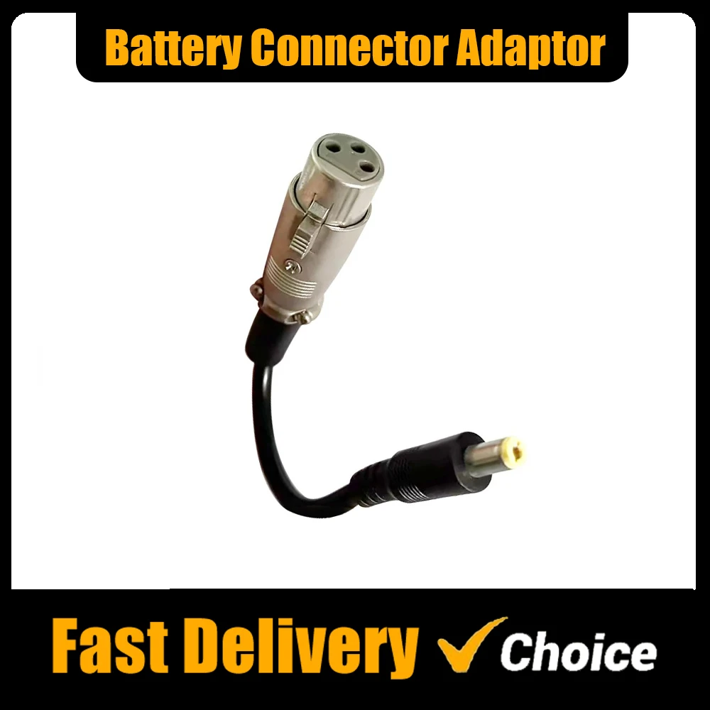 

Electric Bicycle Battery DC 5.5*2.1 change XLR Port connector battery adaptor