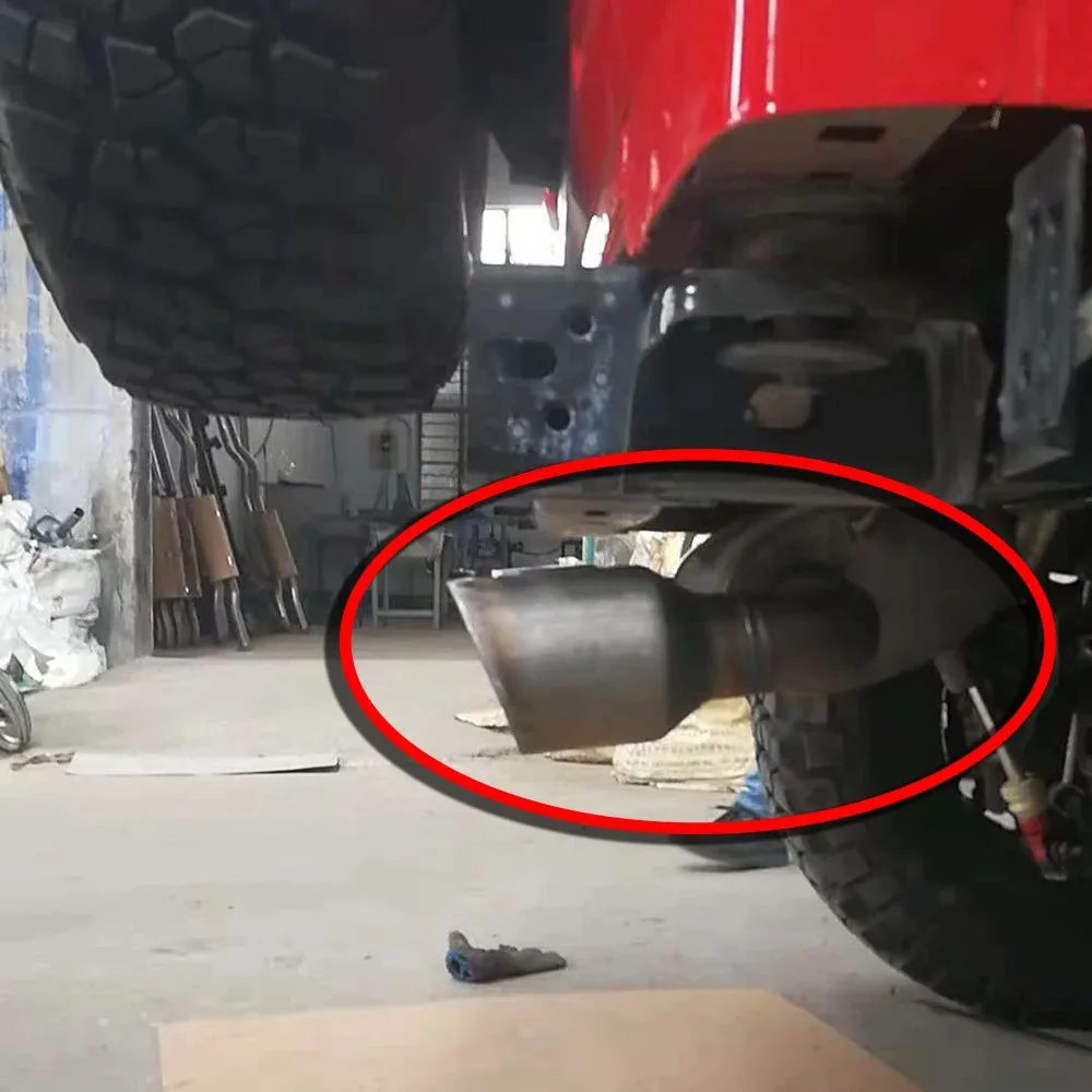 

Black 1 PC Dual Outlet Exhaust System Muffler Kit for Jeep Wrangler JL 2018-2024 Performance Upgrade Auto Accessory