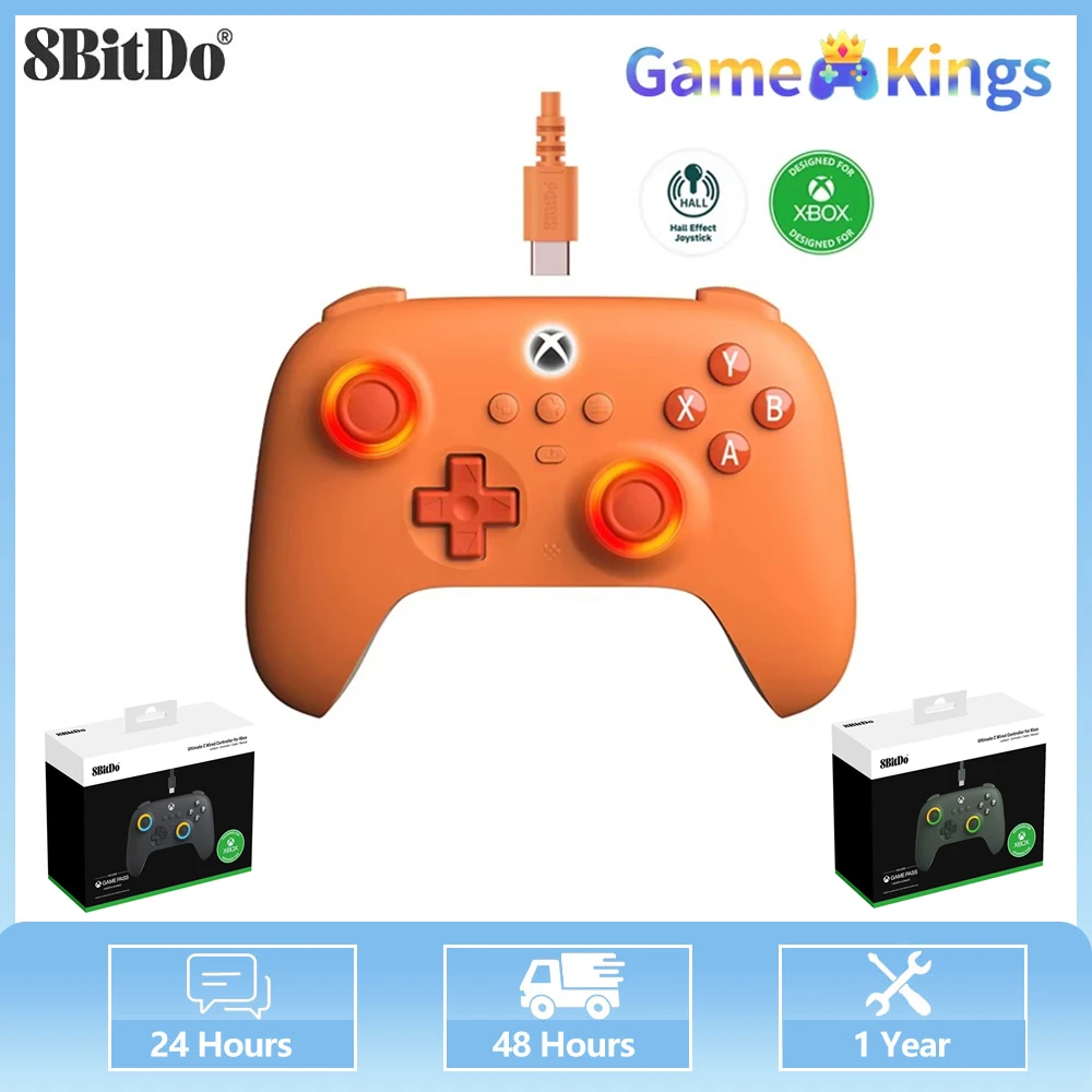 8Bitdo Hall Effect joysticks Ultimate C Wired Controller For Xbox Support For Xbox Series X|S/Xbox One/Windows 10/11 Gamepad