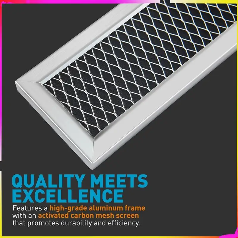 M04K 2 قطعة استبدال فلتر الفحم الميكروويف ل GE JX81L WB02X11550 فلتر الميكروويف فلتر الكربون الهواء للمطبخ