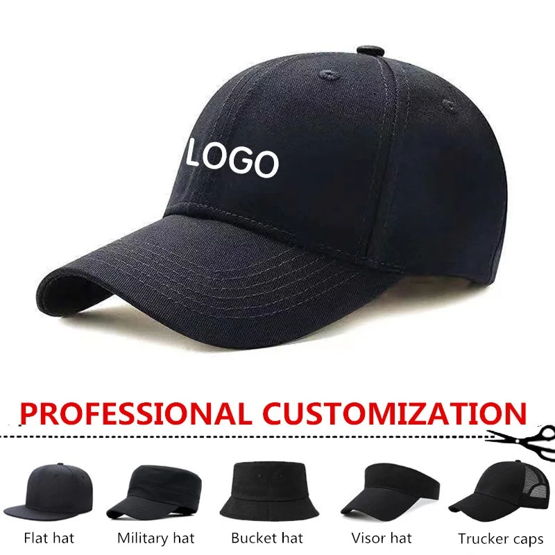 

Adult casual cotton sports hip hop hat Men women custom logo baseball cap Fishing running caps Trucker gorros