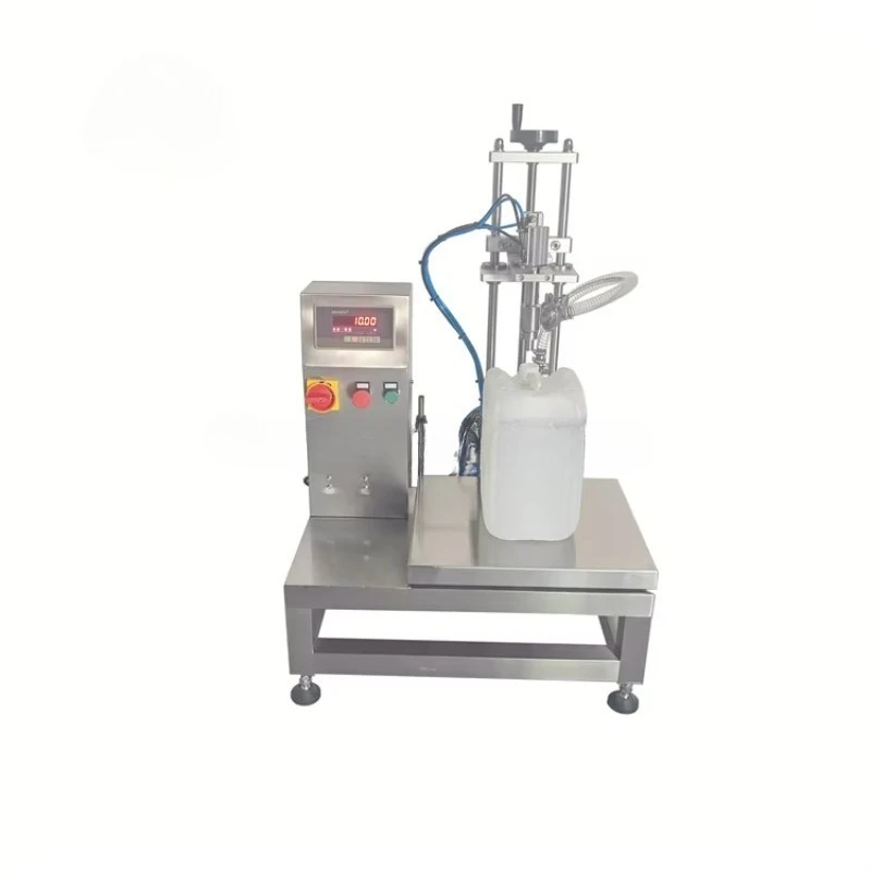 

Hot-selling 1-50kg semi-automatic weighing liquid filling machine