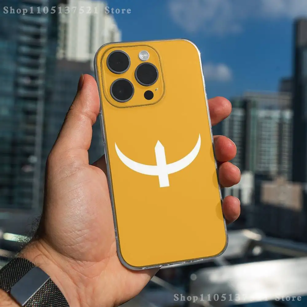 Casing HP Resurrection Ertugrul Kayi Flag untuk iPhone 17,16,15,14,13,12,11 Pro,Max,Plus,X,XS,XR,SE4,E Mini Transparan Soft Cover