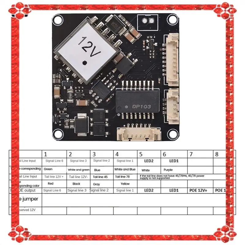Componentes aislados ultrafinos del módulo POE DP3812HL de entrega las 24 horas IEEE802.3Af para todos los módulos IPC