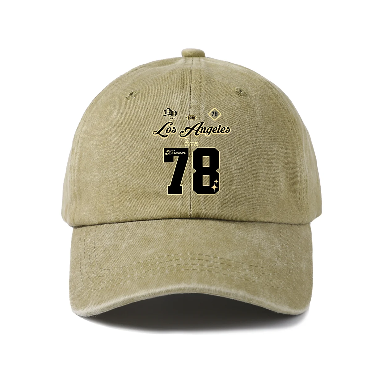 Los Angeles Number 78 Graphic Baseball Cap, Vintage Washed Adjustable Unisex Dad Hat, Streetwear Gift