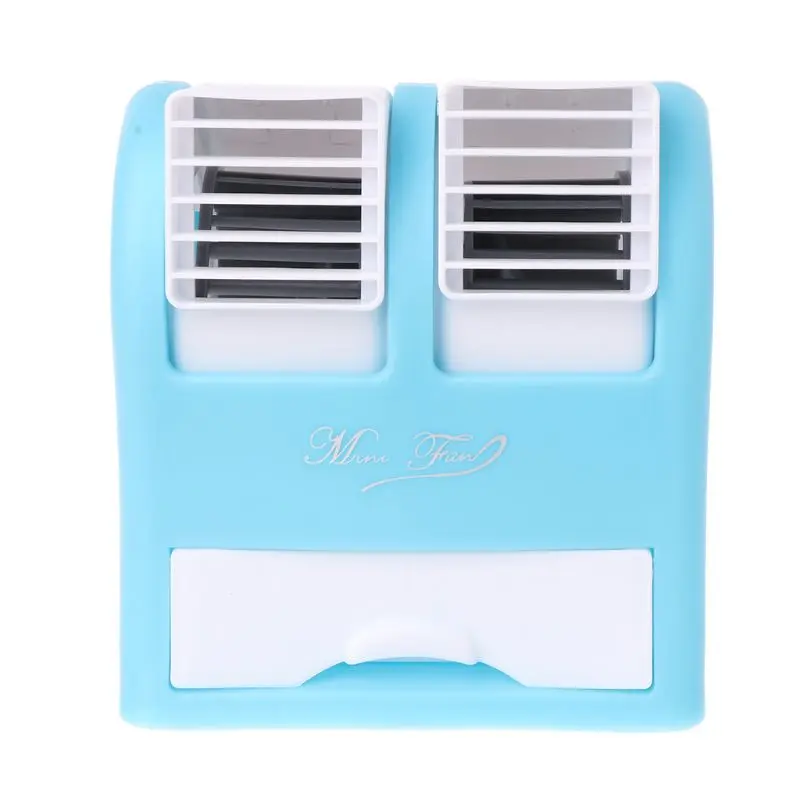 Mini pequeno ventilador refrigeração portátil desktop bladeless ar condicionado usb
