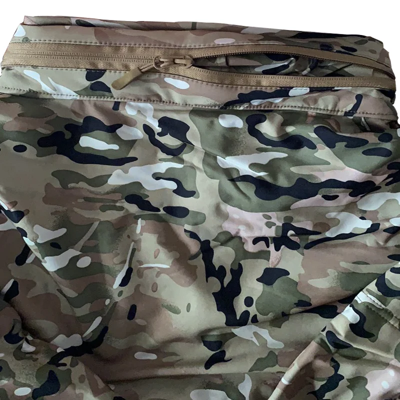 Herbst-Winter Fleecejacke für Herren Softshell Taktische Wasserdichte Armee-Tarnjacke Airsoft-Bekleidung Multicam Windbreaker – Detail 3