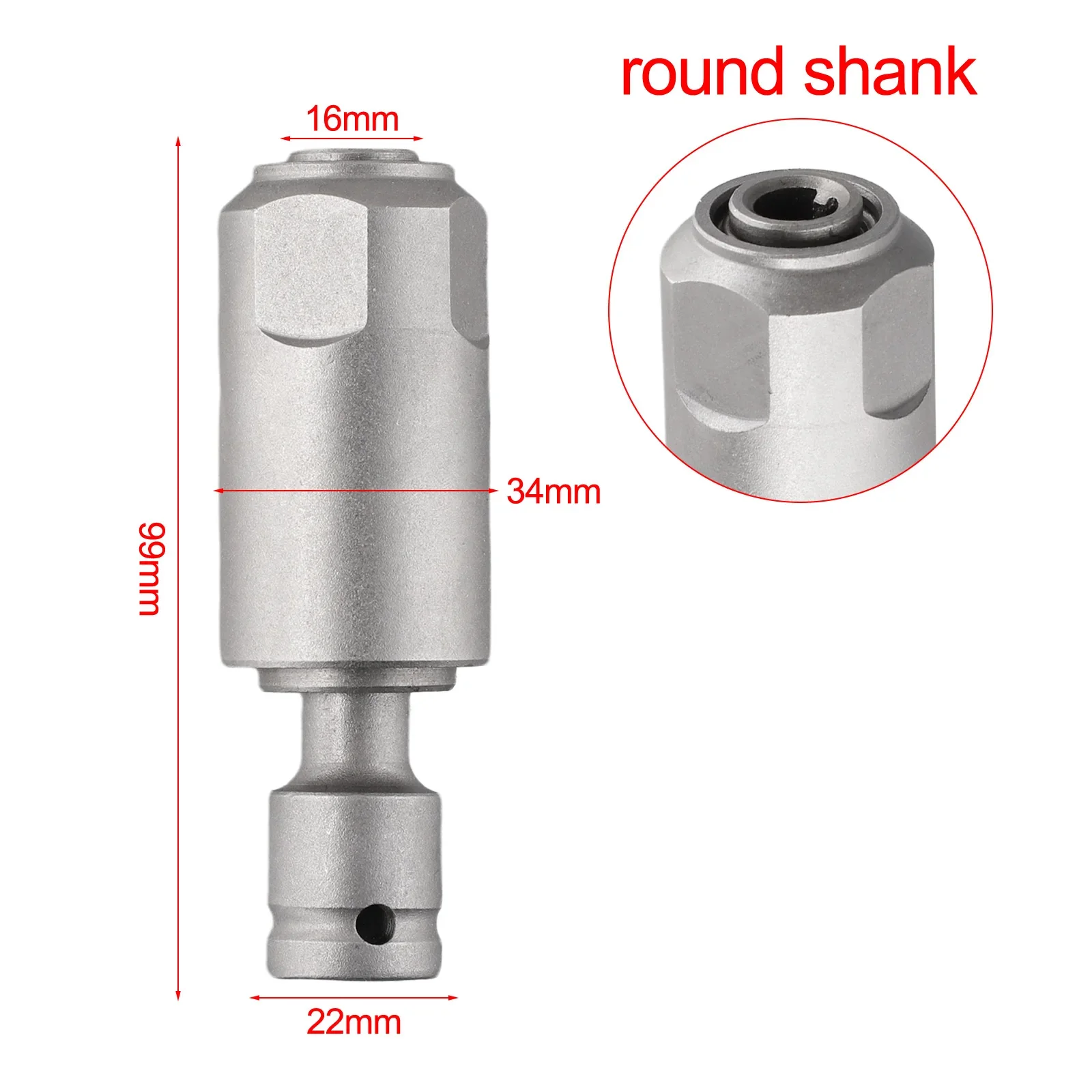 Electric Wrench Adapter 1/2 Chuck Adapter Driver Wrench Convert To Electric Hammer Shaft Conversion Head Power Tools Accessories