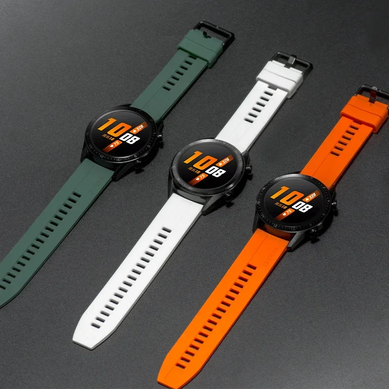 Sport watch band for Samsung Galaxy watch 5/pro/4/6/classic/Active 2 Silicone 20mm 22mm bracelet huawei watch gt 4-3-pro-2 strap image 2