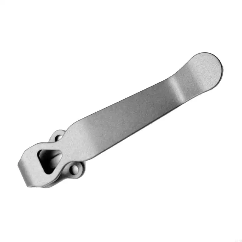 Clip cuchillo plegable mariposa Q39B, Clip trasero aleación titanio, abrazaderas bolsillo, Clip cuchillo