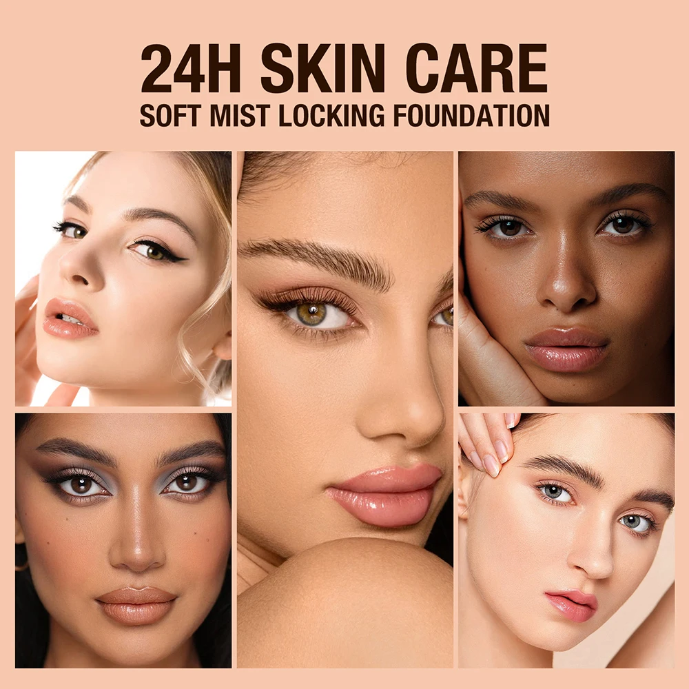 保湿ファンデーション、コンシーラー、防水フェイスメイクベース、女性のメイクに適しています、ハロウィーンギフト