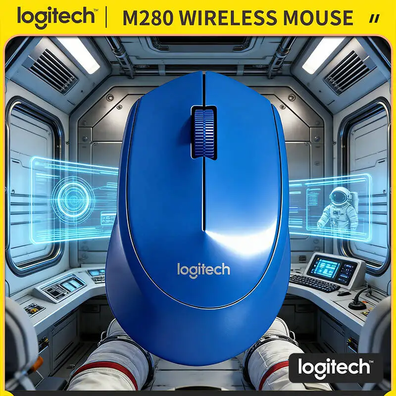 

Беспроводная мышь Logitech M280, 18 месяцев автономной работы, 1000 DPI, дальность действия 10 м, эргономичный дизайн для офиса, ноутбука, Mac