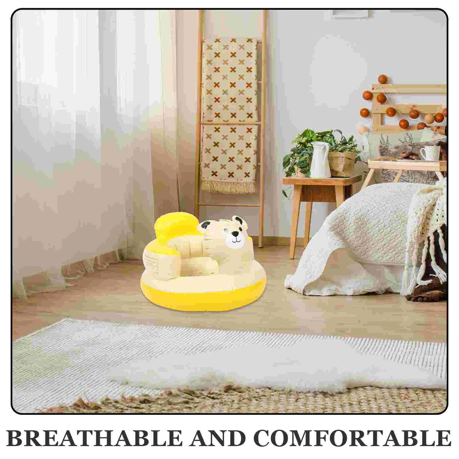 Children's Inflatable Sofa Baby Seat for Sitting up Infant Toddler Shower Chair