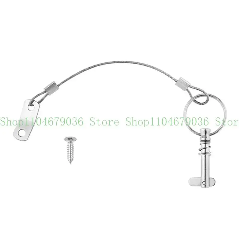 652F 1/4 inch Pin Marine Hardware for Boat Bimini Top Deck Hinge with Drop Spring