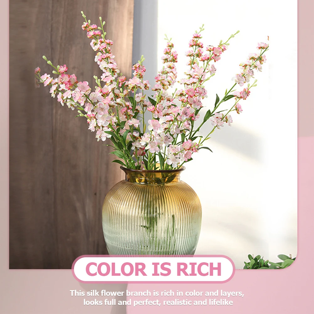 

Silk Flower Branches Artificial Decorative Floral Arrangements Fall Home Wedding Centerpiece Cherry Blossom Fake Faux Flowers
