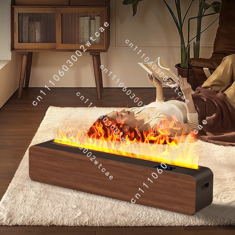 Winter Humidifier Home Decor Heater Bedroom Silent Large-capacity Atomized Flame Fireplace Designer Simulated Flame Fireplaces